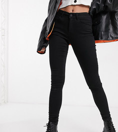 Черные моделирующие джинсы с завышенной талией Noisy May Tall-Черный цвет