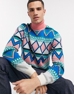 Водолазка с геометрическим принтом ASOS DESIGN-Мульти