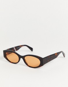 Овальные солнцезащитные очки в черепаховой оправе Tommy Hilfiger-Коричневый