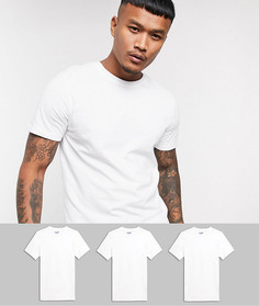 Набор из 3 белых футболок Jack & Jones Originals-Белый