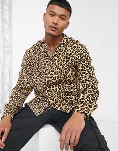 Рубашка с леопардовым принтом Liquor N Poker-Мульти