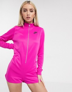Розовый ромпер на молнии Nike