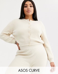 Кардиган от комплекта ASOS DESIGN Curve-Кремовый
