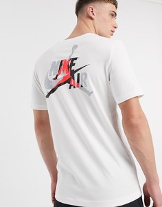 Белая футболка с логотипом Nike Jordan-Белый