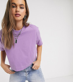 Лиловая рубашка с короткими рукавами COLLUSION-Фиолетовый