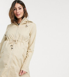 Бежевая парка с дизайном для кормления Mamalicious Maternity-Neutral Mama.Licious