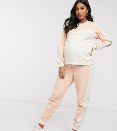 Спортивный костюм из свитшота и джоггеров ASOS DESIGN Maternity-Розовый