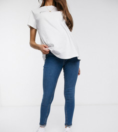 Синие джеггинсы с поддерживающей вставкой New Look Maternity-Синий