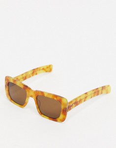Солнцезащитные очки в квадратной черепаховой оправе Spitfire Cut Thirteen-Коричневый