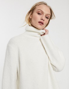 Белый oversized-свитер с высоким воротником & Other Stories