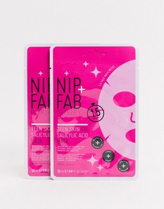 Маска-салфетка с салициловой кислотой NIP+FAB - СКИДКА 50%-Бесцветный