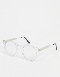 Круглые очки с прозрачными стеклами Spitfire-Прозрачный