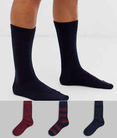 3 пары носков с логотипом в подарочном наборе BOSS-Мульти