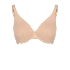 Однотонный хлопковый бюстгальтер с кружевной отделкой La Perla