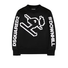 Свитшот с контрастной отделкой Dsquared2