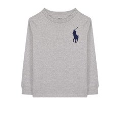 Хлопковый лонгслив с нашивкой Polo Ralph Lauren