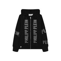 Хлопковый кардиган с капюшоном Philipp Plein