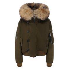 Бомбер с меховым воротником Amiri