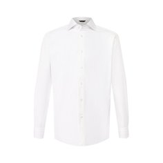 Хлопковая рубашка с воротником кент Zegna Couture