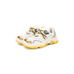 Кроссовки из кожи и текстиля N21