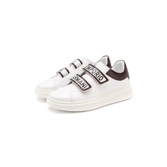 Кожаные кеды Emporio Armani