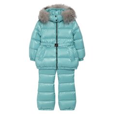 Комплект из пуховой куртки и комбинезона Moncler Enfant