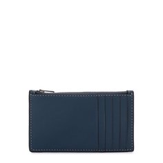 Кожаный футляр для кредитных карт с отделением на молнии Coach