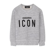 Хлопковый свитшот с принтом Dsquared2