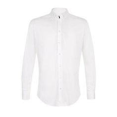 Хлопковая сорочка с воротником button down Giorgio Armani