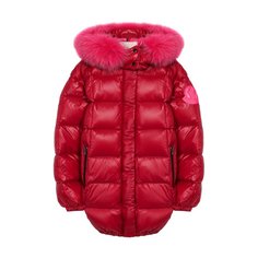 Пуховик с меховой отделкой Parana Moncler Enfant