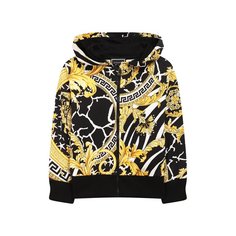 Хлопковая толстовка с капюшоном Versace