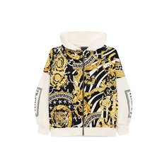Хлопковая толстовка с капюшоном Versace