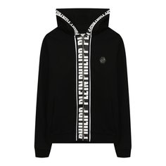 Хлопковый кардиган с капюшоном Philipp Plein
