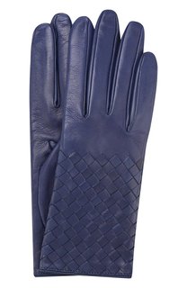 Кожаные перчатки с плетением intrecciato Bottega Veneta
