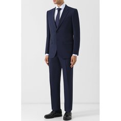 Шерстяной костюм с пиджаком на двух пуговицах Zegna Couture