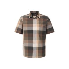 Рубашка из смеси хлопка и шелка Zegna Couture