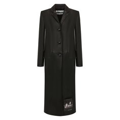 Кожаное пальто Off-White
