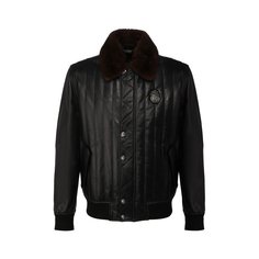 Кожаный бомбер Billionaire