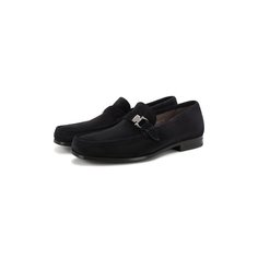 Замшевые лоферы Salvatore Ferragamo