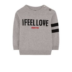 Пуловер из хлопка и кашемира с надписью Givenchy