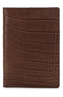 Обложка для паспорта из кожи крокодила Bottega Veneta
