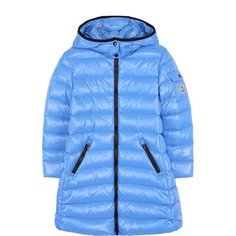 Пуховое пальто на молнии с капюшоном Moncler Enfant