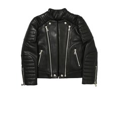 Кожаная куртка Balmain