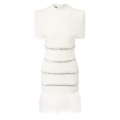 Шерстяное платье Balmain
