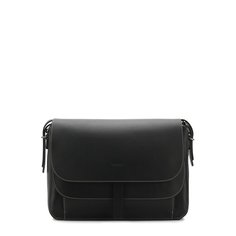 Кожаный мессенджер с клапаном Giorgio Armani