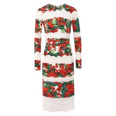 Платье из смеси хлопка и вискозы Dolce & Gabbana