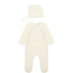 Комбинезон и шапка из смеси хлопка и кашемира Tartine Et Chocolat