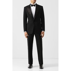 Шерстяной смокинг с шелковыми лацканами Tom Ford