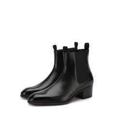 Кожаные челси на устойчивом каблуке Tom Ford