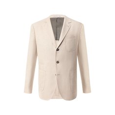 Пиджак из смеси льна и шерсти Brunello Cucinelli